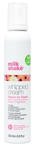 milk_shake Whipped Cream Flower 200 мл — веганские несмываемые крем-сливки для увлажнения и защиты волос