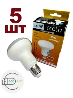 Светодиодная LED лампа R80 E27 12W холод. 5шт