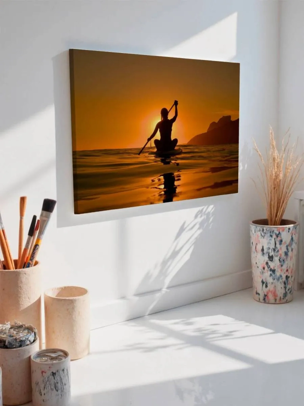 Картина на стену 40 X 50 Девушка на сапе