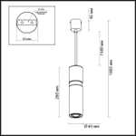 4744/5L ODL Подвес GU10 LED 5Вт IP20 L-VISION