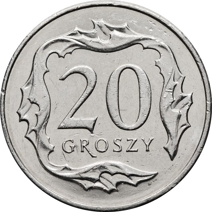 20 грошей 1990-2016 Польша