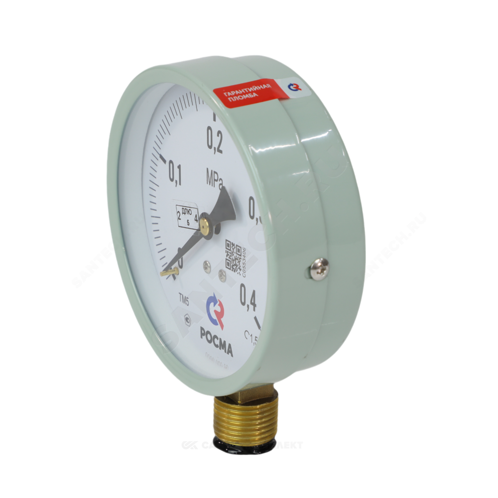 Манометр ТМ-510Р.00 М2 радиальный Дк100мм 0-0,6 МПа кл.1,5 G1/2" Росма 00000006817