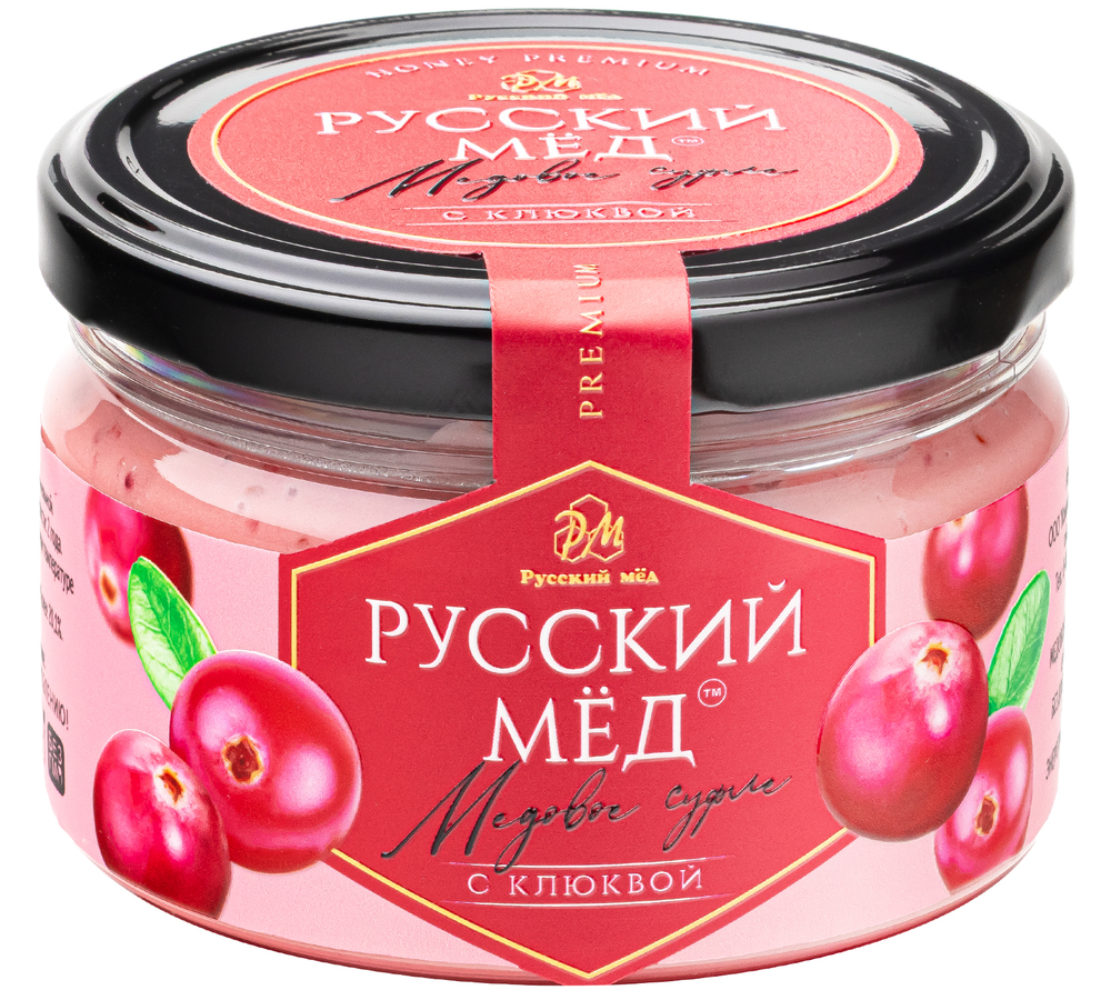 Медовое суфле с клюквой Русский мёд 250 мл