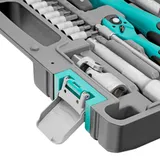 Набор инструментов 1/2", 1/4", CrV, 12 гранные головки, пластиковый кейс, 82 предмета Stels — фото 6