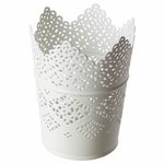 Подсвечник IKEA SKURAR (СКУРАР), Белый, Металл 11 см