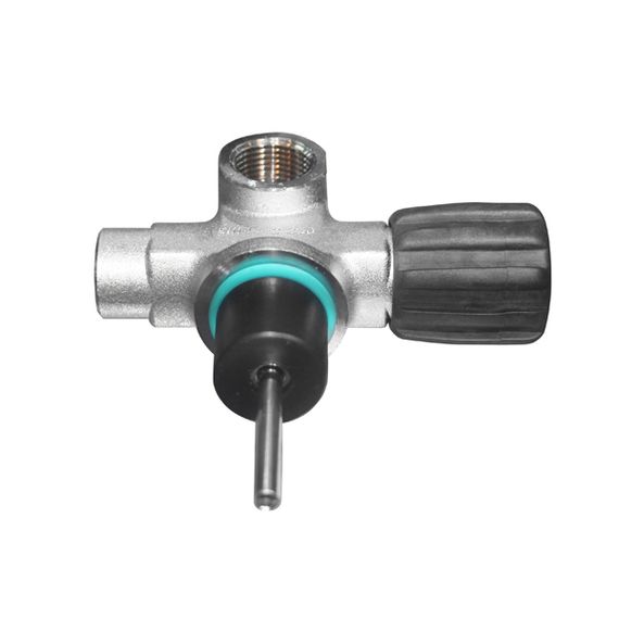 Вентиль BTS NPSM 3/4" 230 Бар правый 1 выход DIN O2 очищенный, модульный, без заглушки
