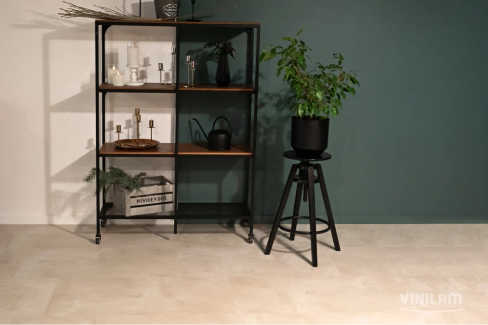 Кварц-винил WPC Vinilam Ceramo Stone 8 мм Бетон Белый 2.65 м2