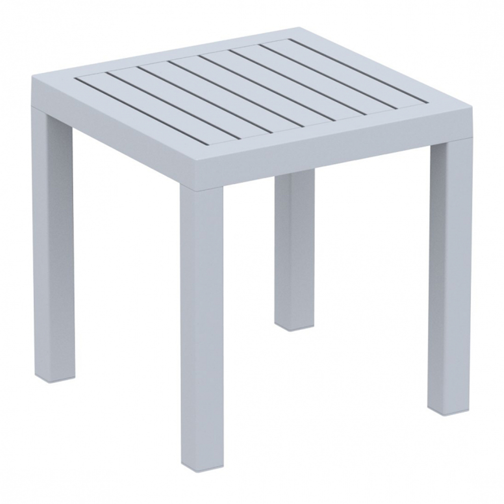 Столик пластиковый для лежака Siesta Contract Ocean Side Table, серебристый