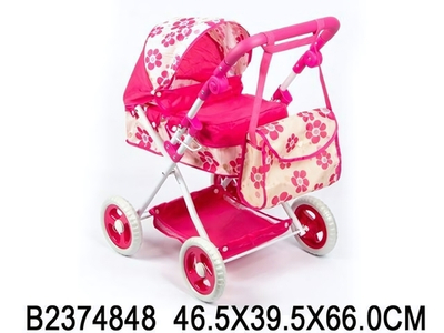 Коляска для куклы лежачая, коробка 61881