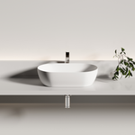 Раковина Ceramicanova Твист (Twist) накладная овальной формы 500x300x140 белый матовый CN12001MW
