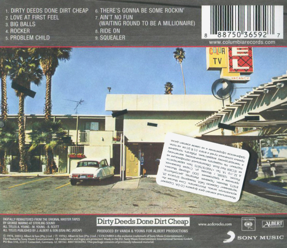 AC/DC / Dirty Deeds Done Dirt Cheap (CD)