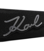 Клатч k/evening signature clutch rhi Karl Lagerfeld - черный(240W3024)