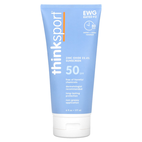 think, Thinksport, солнцезащитное средство, SPF 50+, 177 мл (6 жидк. унций)