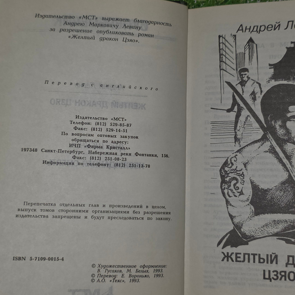 Книга "Желтый дракон."