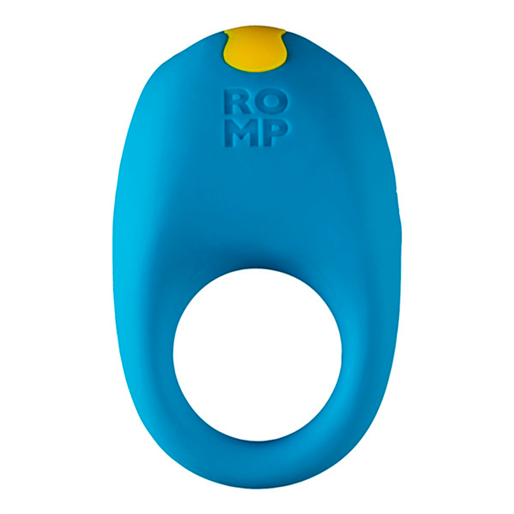 Синее эрекционное виброкольцо Romp Juke Vibrating Cock Ring RPCRSG5