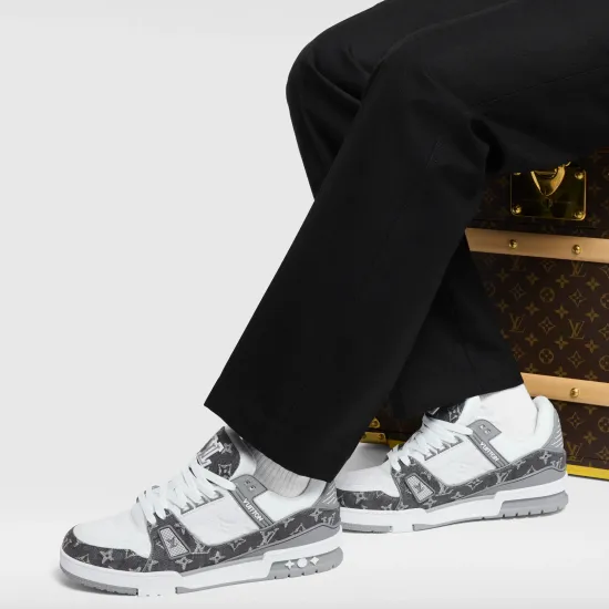 Кроссовки Louis Vuitton Trainer Monogram Denim