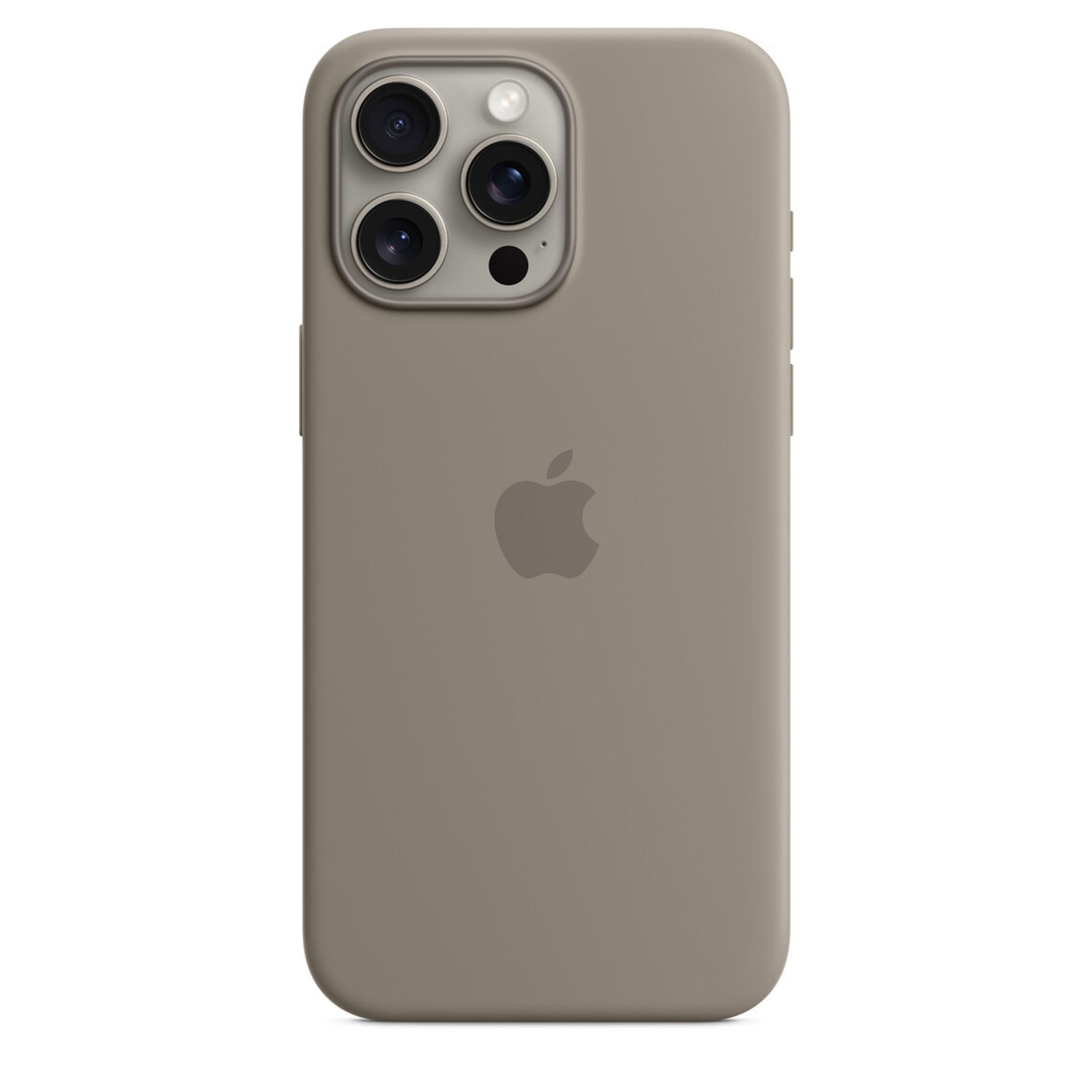 Защитный чехол Apple Silicone Case with MagSafe iPhone 15 Pro Max Clay (Серый)