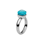Кольцо Qudo Firenze aqua 18 мм 610074/17.8 BL/S размер 18