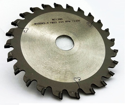 PCD пила D.120x3,0-4,0x3.0x22 Z=24 H=6