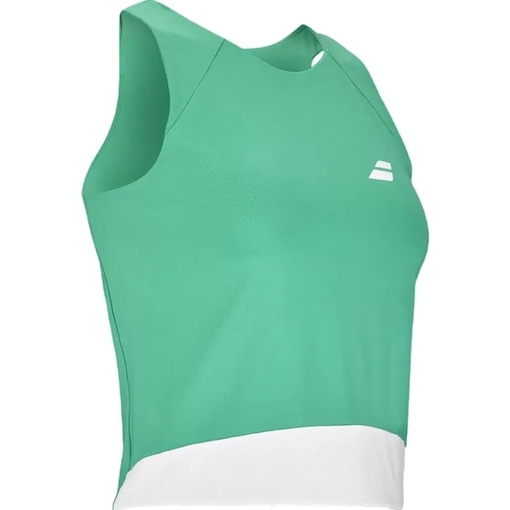 Женский топ теннисный Babolat Padel Perforated - fluo green/white