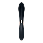 Черный вибромассажер 23см с движущимся шариком Satisfyer Rrrolling Explosion 4044019