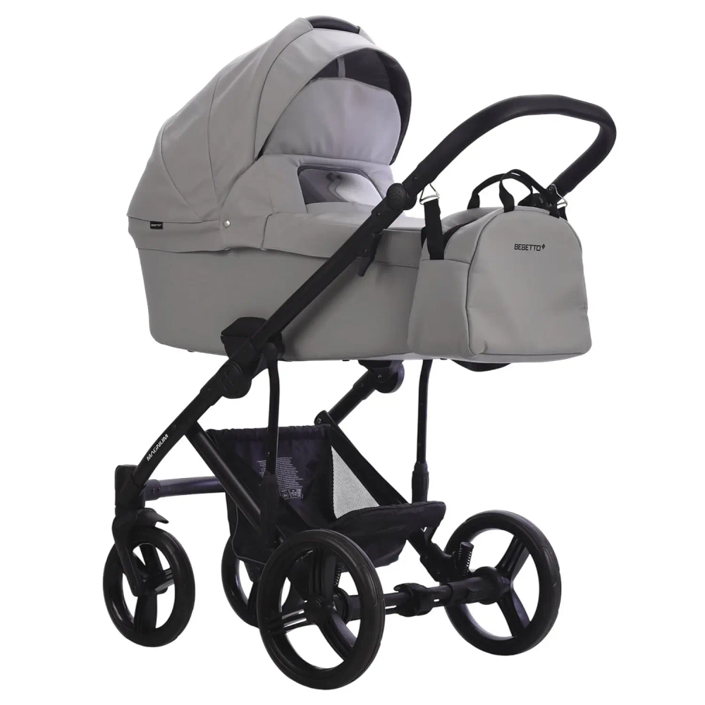 Коляска 2в1 Bebetto MAGNUM LIGHT PRO light pro 03 (св.серая кожа)