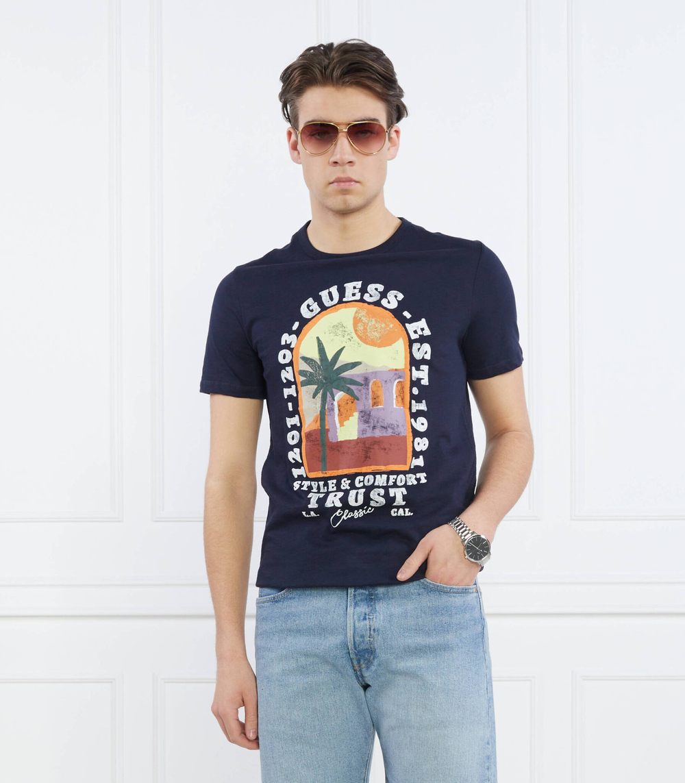 Футболка PALM WINDOW GUESS - темно-синий(M3GI10 K6XN4)