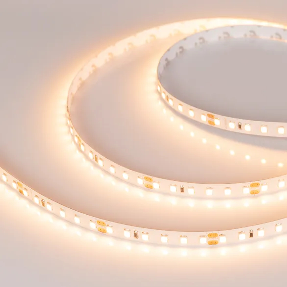 Светодиодная лента RT-A120-8mm 24V Warm2700 (9.6 W/m, IP20, 2835, 5m) (Arlight, -) 010346(2)