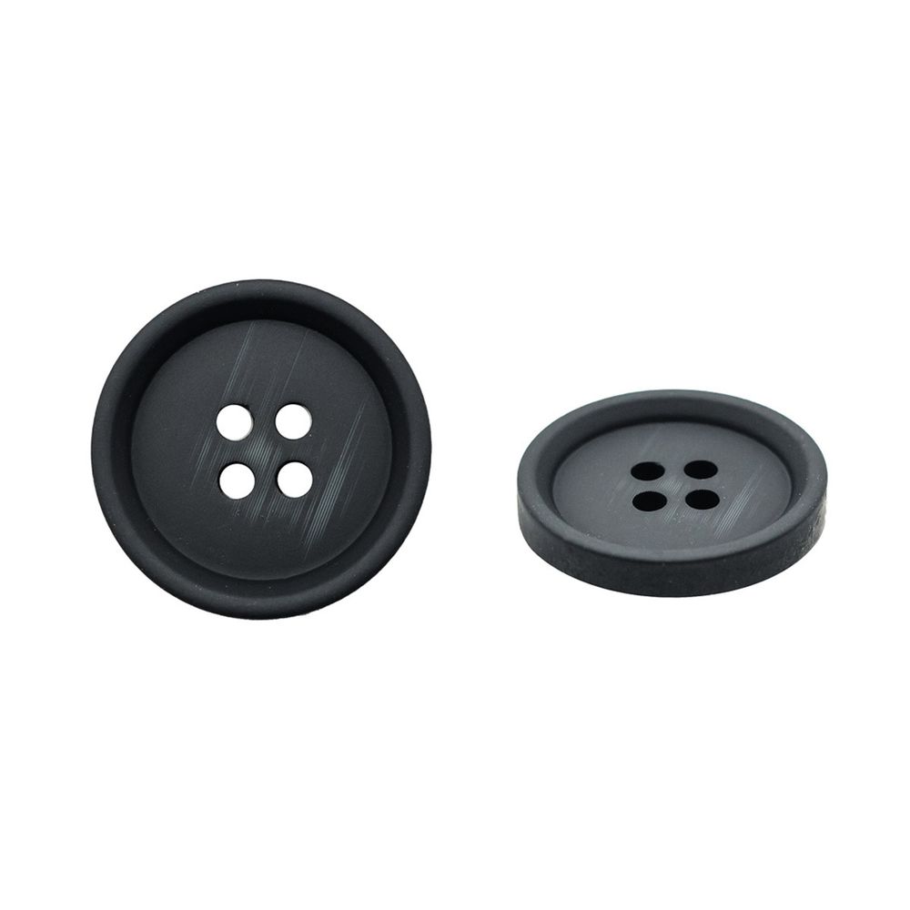 Пуговицы 4 прокола 34L=21 мм, (Black (черный)), 24 шт, 613989-2