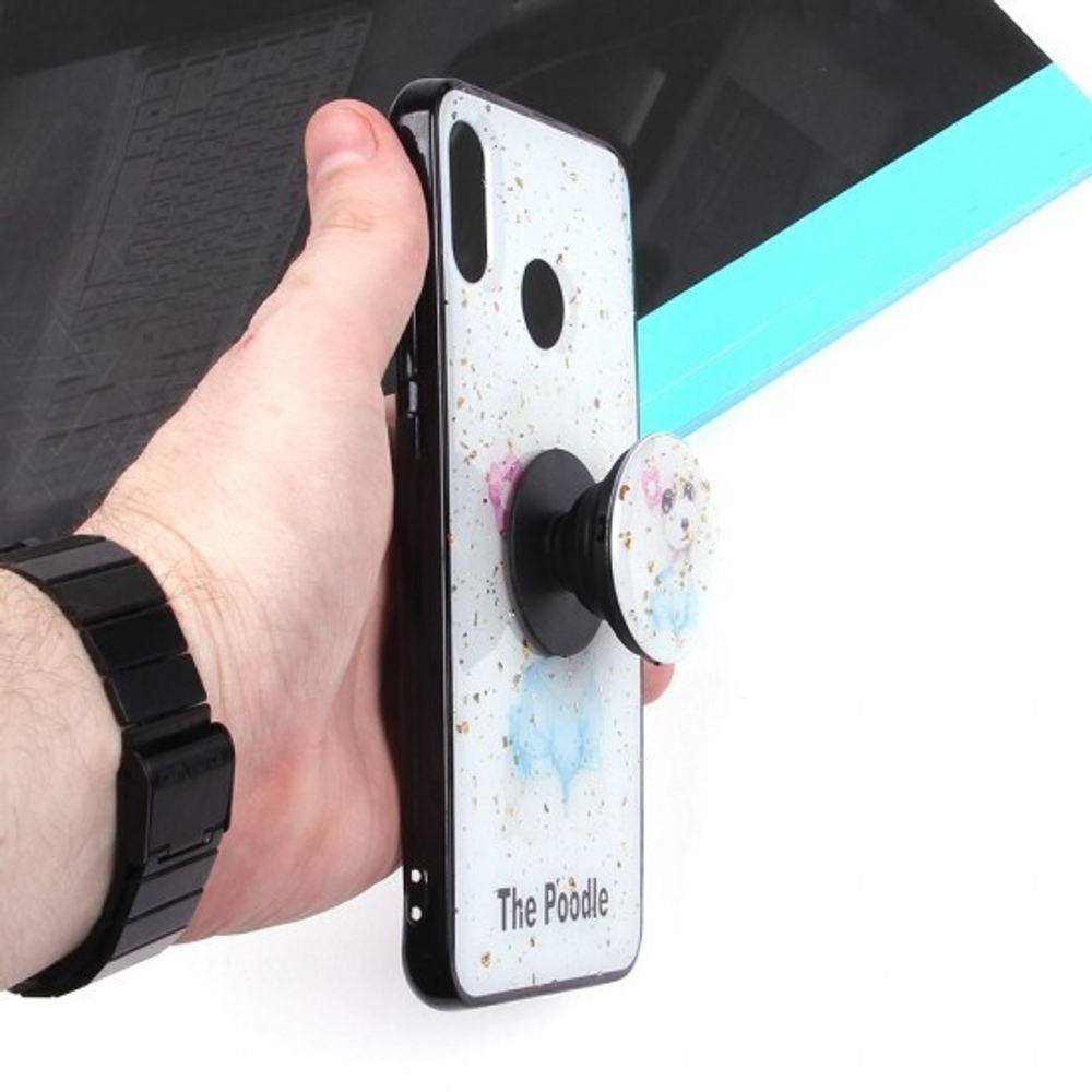 Чехол ТПУ с попсокетом для Huawei Nova 3, 010898
