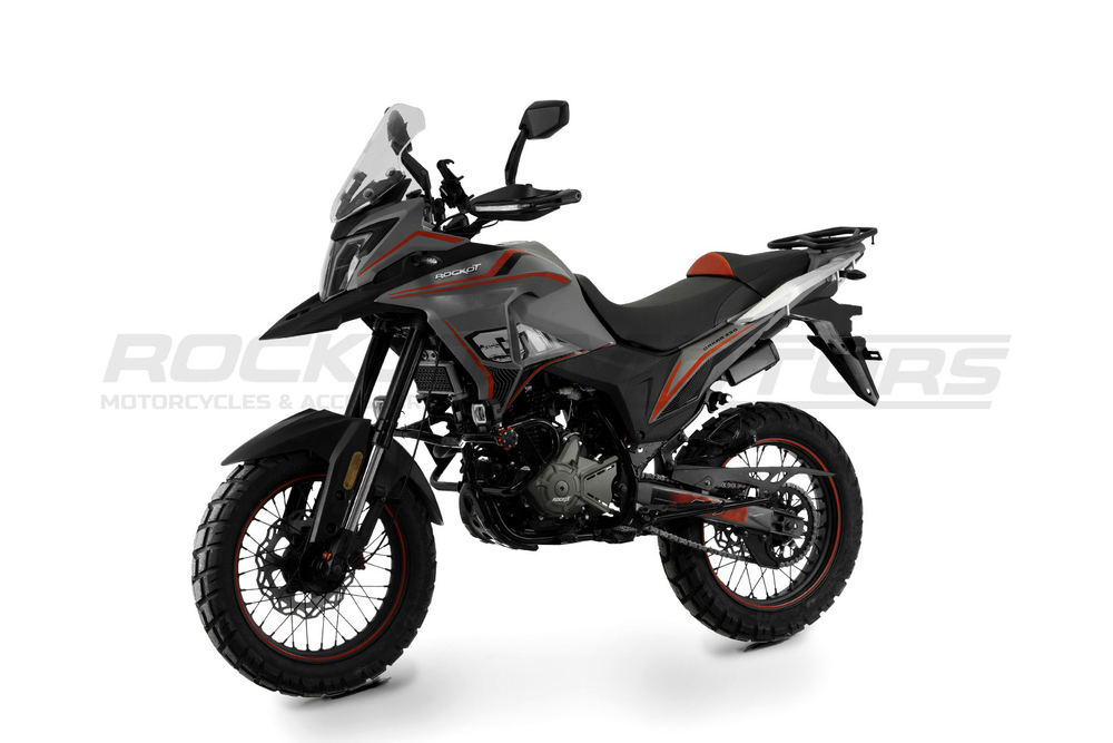Мотоцикл турэндуро ROCKOT DAKAR (серый/красный)