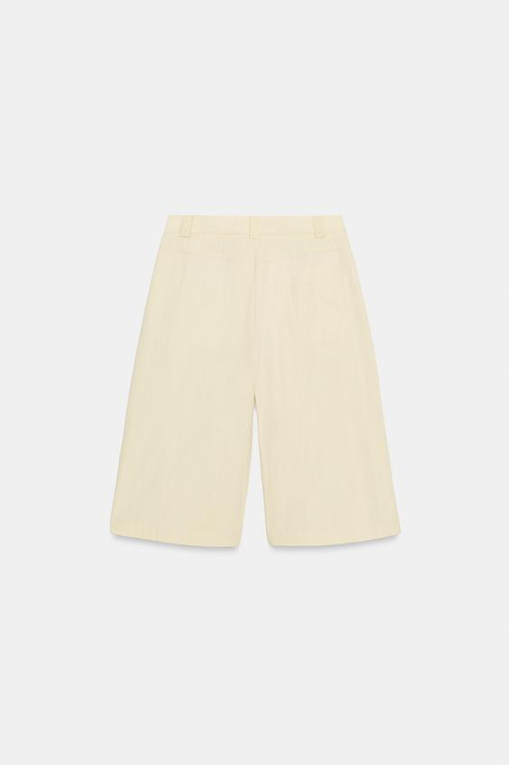 ZARA ШОРТЫ С ЗАЩИПАМИ — ZW COLLECTION, ПЕСОЧНЫЙ