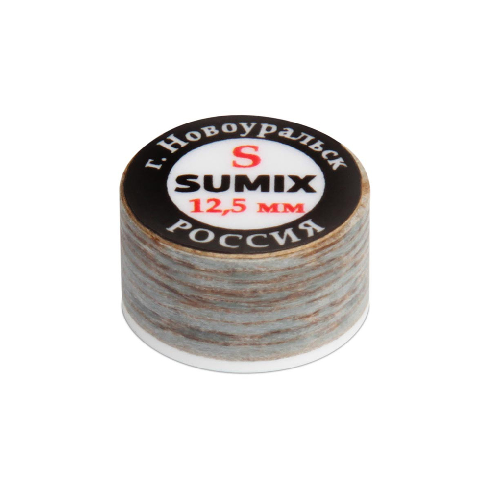 Наклейка для кия "Sumix" ø12,5мм Soft с фиброй 1шт