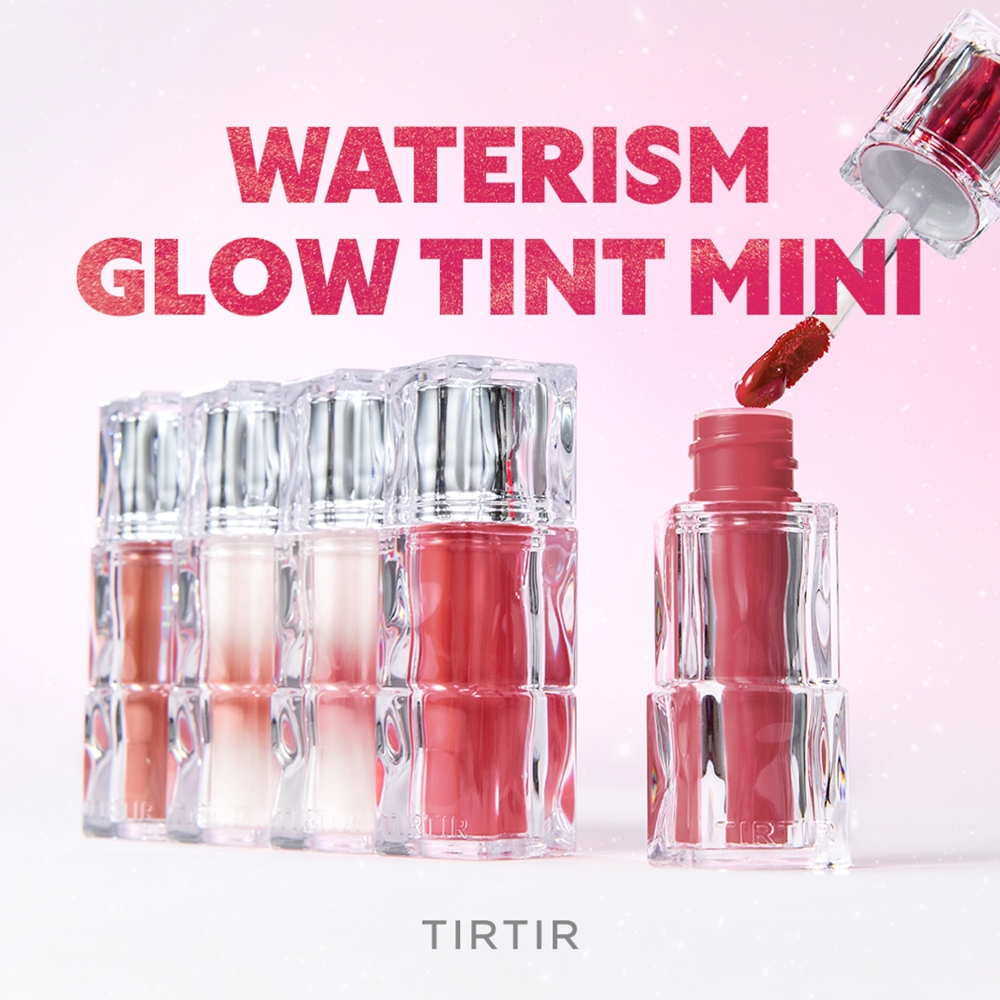 TIRTIR Waterism Glow Tint - Долговременный блеск для губ в маленькой упаковке оттенок 27 Muty Rose (White Snowy Collection), 1 g
