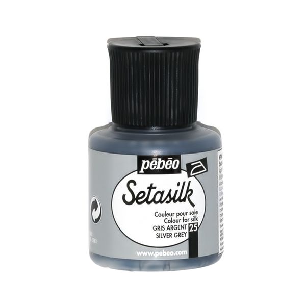 Краска по шелку Setasilk 45 мл, 181-025 серебристо-серый, Pebeo
