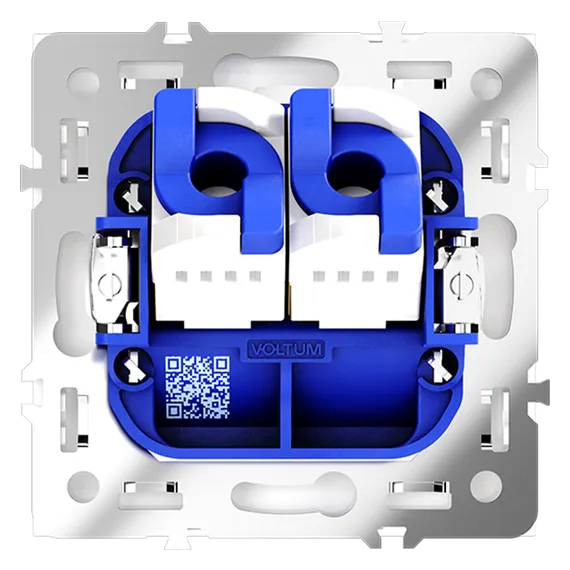 Розетка компьютерная двойная RJ45+RJ45 Cat 6 Voltum S70 Кашемир VLS060203