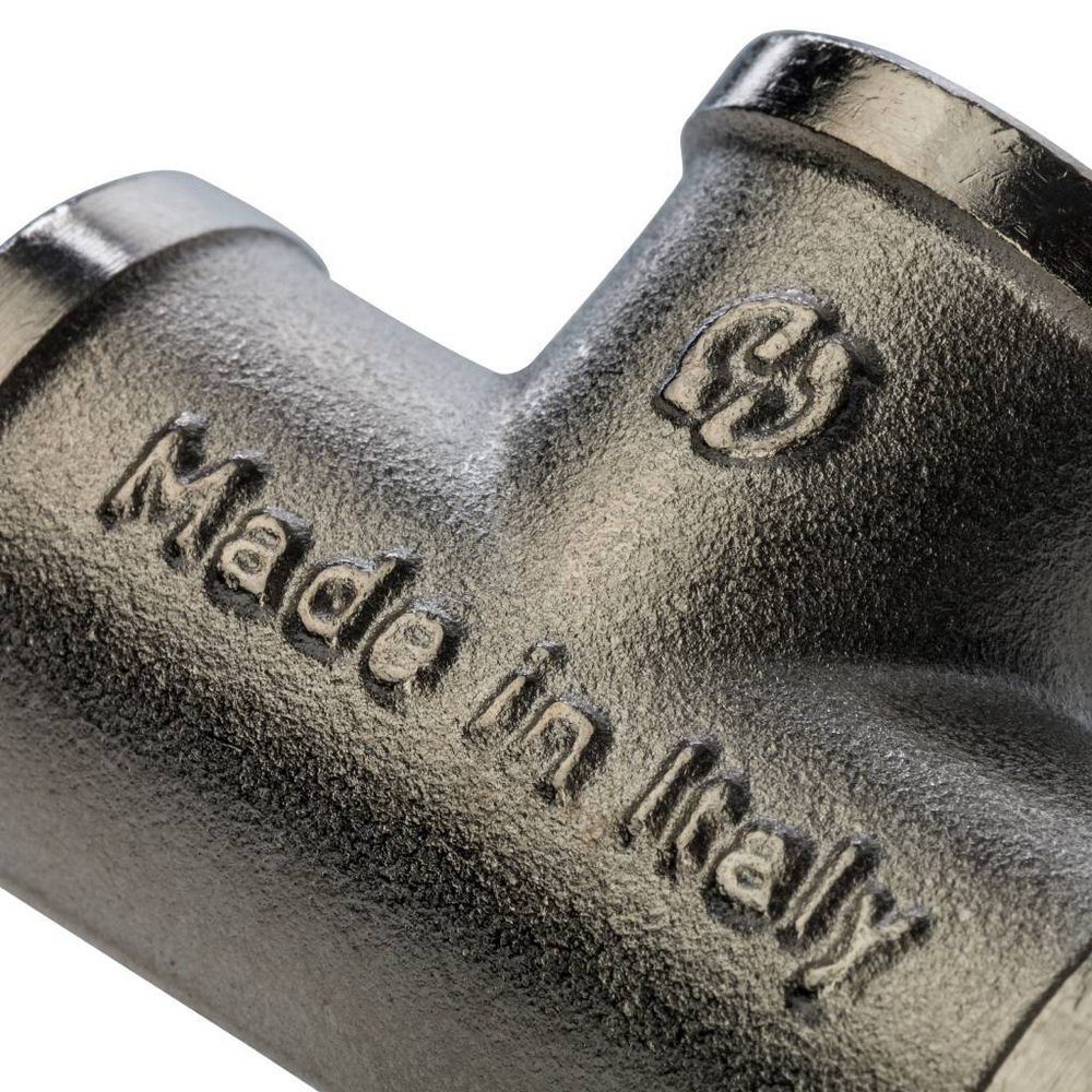 Тройник STOUT никелированный 3/8" ВР