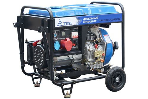 Дизель генератор трехфазный TSS SDG 7000EH3A - [6.5 кВт / 380V] эл. старт