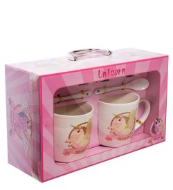 MUG-226/4 Н-р из 2-х кружек в подарочной коробке «Единорожек»