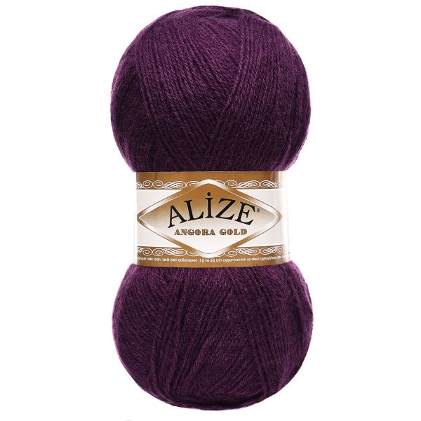 Пряжа Alize (Ализе) Angora Gold / уп.5 мот. по 100 г, 550м, 111 фиолетовый А