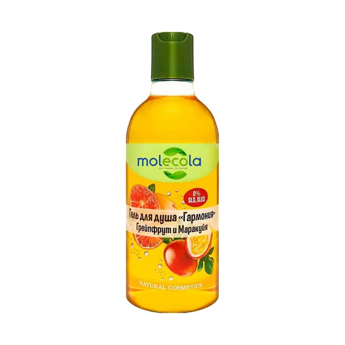MOLECOLA Гель для душа "Гармония" грейпфрут и маракуйя 400 ml   9455