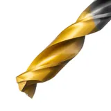 Сверло спиральное по металлу 9 x 125мм, Р6М5, Golden Tip, многогранная заточка Denzel — фото 3