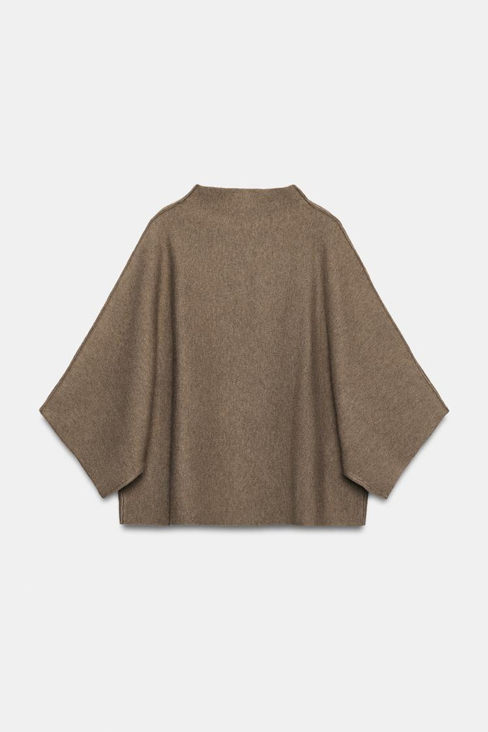 ZARA СВИТЕР С ШИРОКИМИ РУКАВАМИ, КАРАМЕЛЬНЫЙ