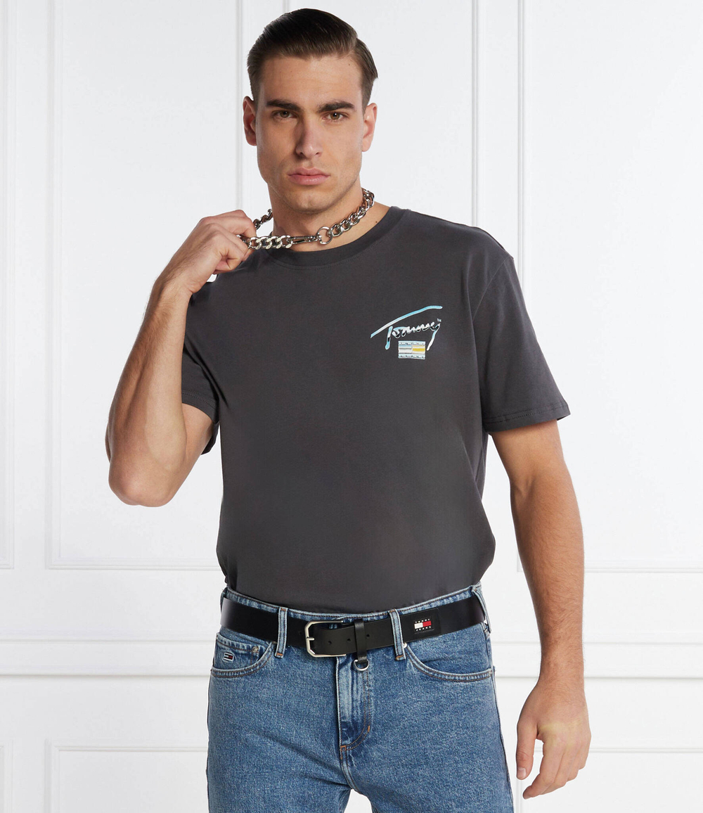 Футболка METALLIC AOP TEE EXT Tommy Jeans - графитовый(DM0DM18283)