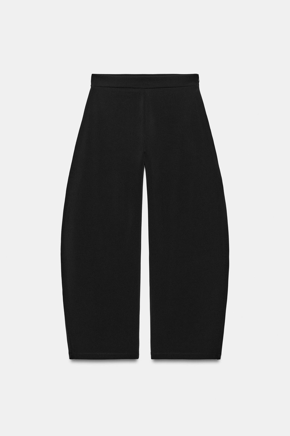 ZARA БРЮКИ BALLOON, ЧЕРНЫЙ