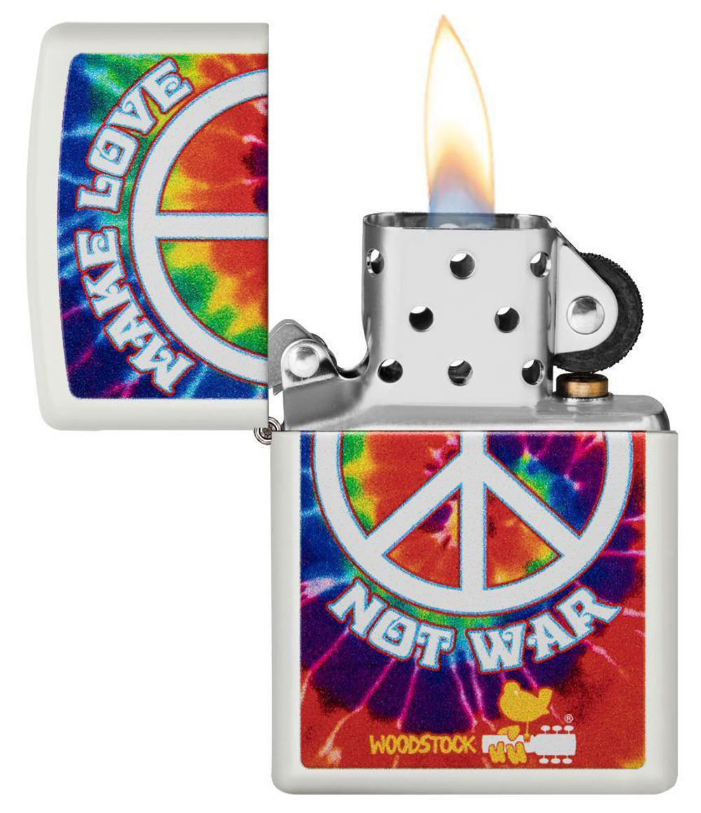 Зажигалка White Matte Woodstock® ZIPPO 49013