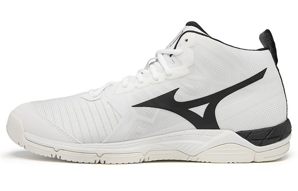 Mizuno Wave Super Sonic 2 Mid "White Black"