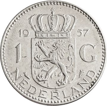 1 гульден 1957 Нидерланды