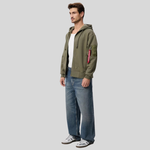 Толстовка Alpha Industries Utility Pocket Full Zip Up OG-107 Green (Зеленый)