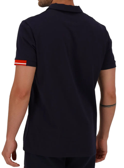 Мужское теннисное поло Le Coq Heritage Polo No.1 FW22 - небесный